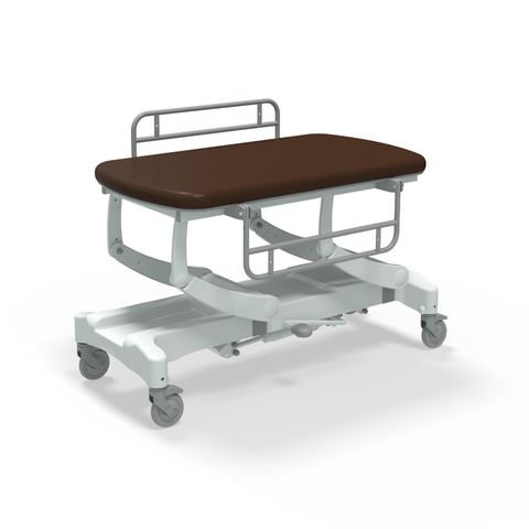 Seers - CLINNOVA Mobile Hygiene Hydraulic Table Small (125cm), incl. side support rails with wheel and base options (265Kg SWL)