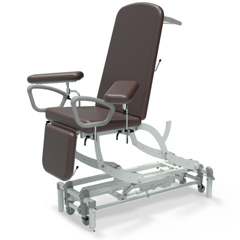 Seers - CLINNOVA Phlebotomy 1 Electric couch, gas assisted back and foot rest, classic base with wheel and foot switch options (265Kg SWL)