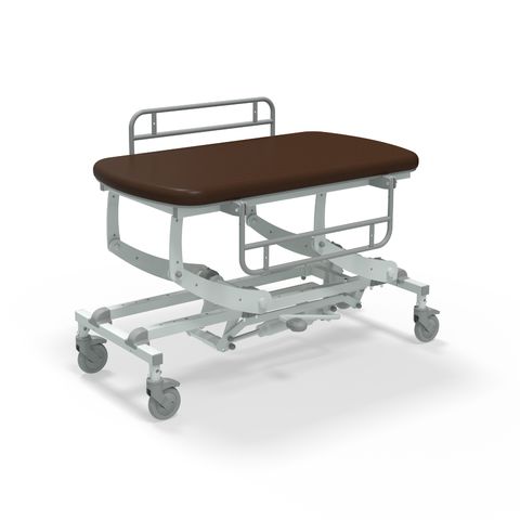 Seers - CLINNOVA Mobile Hygiene Hydraulic Table Small (125cm), incl. side support rails with wheel and base options (265Kg SWL)