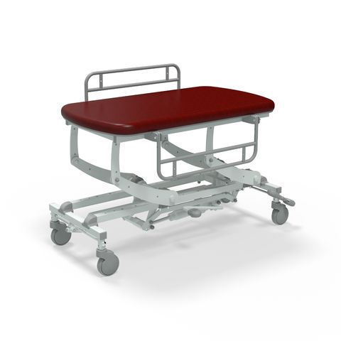 Seers - CLINNOVA Mobile Hygiene Hydraulic Table Small (125cm), incl. side support rails with wheel and base options (265Kg SWL)