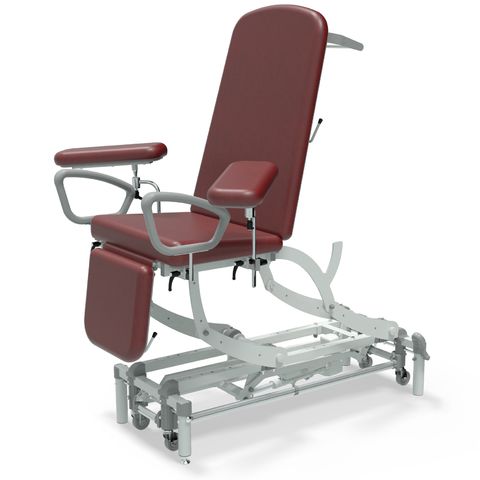 Seers - CLINNOVA Phlebotomy 1 Electric couch, gas assisted back and foot rest, classic base with wheel and foot switch options (265Kg SWL)