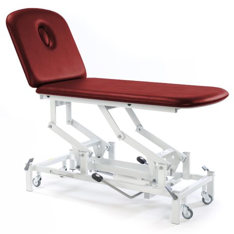 Therapy 2 Section Hydraulic Couch, with head section options (240kg SWL)