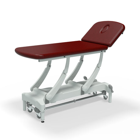 Seers - CLINNOVA Therapy 2 Section Electric Couch - dark red