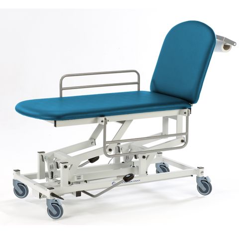 Seers - Medicare 2 Section Hydraulic Mobile Treatment Couch with gas assisted backrest