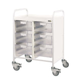 Sunflower - VISTA 60 Trolley - 6 Double Trays - clear trays