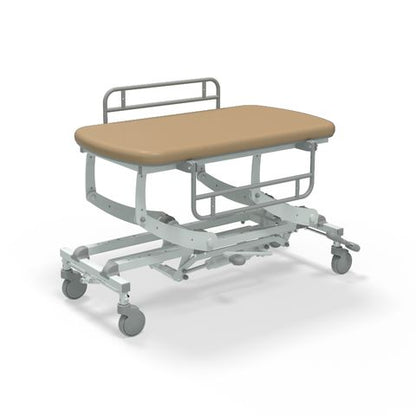 Seers - CLINNOVA Mobile Hygiene Hydraulic Table Small (125cm), incl. side support rails with wheel and base options (265Kg SWL)