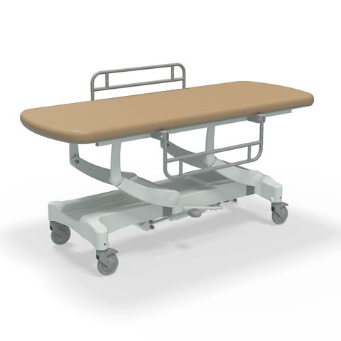 Seers - CLINNOVA Mobile Hygiene Hydraulic Table Large (190cm), incl. side support rails with wheel and base options (265Kg SWL)