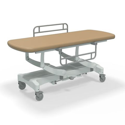 Seers - CLINNOVA Mobile Hygiene Hydraulic Table Large (190cm), incl. side support rails with wheel and base options (265Kg SWL)