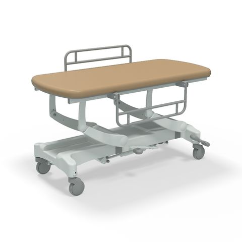 Seers - CLINNOVA Mobile Hygiene Hydraulic Table Medium (155cm), incl. side support rails with wheel and base options (265Kg SWL)
