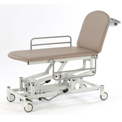 Seers - Medicare 2 Section Hydraulic Mobile Treatment Couch with gas assisted backrest