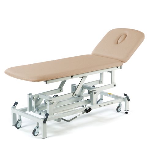 Therapy 2 Section Hydraulic Couch, with head section options (240kg SWL)