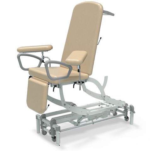 Seers - CLINNOVA Phlebotomy 1 Electric couch, gas assisted back and foot rest, classic base with wheel and foot switch options (265Kg SWL)