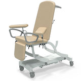 Seers - CLINNOVA Phlebotomy 1 Electric couch, gas assisted back and foot rest, premium base with wheel and foot switch options (265Kg SWL)