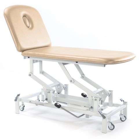 Therapy 2 Section Hydraulic Couch, with head section options (240kg SWL)