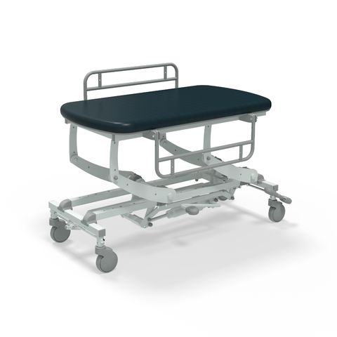 Seers - CLINNOVA Mobile Hygiene Hydraulic Table Small (125cm), incl. side support rails with wheel and base options (265Kg SWL)