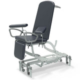 Seers - CLINNOVA Phlebotomy 2 Electric couch, electric back rest and gas assisted foot rest, premium base with wheel and switch options (265Kg SWL)