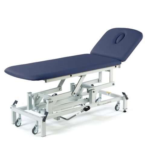 Therapy 2 Section Hydraulic Couch, with head section options (240kg SWL)