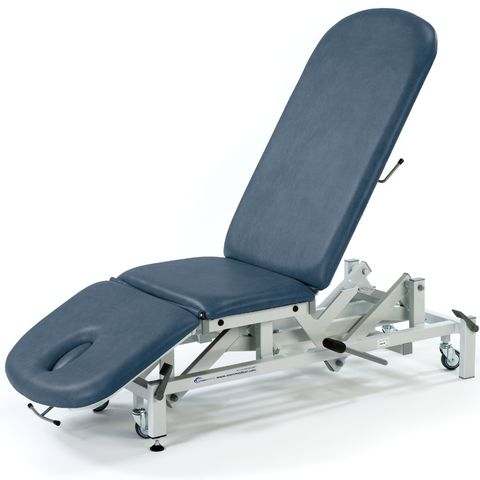 Seers - Therapy 3 Section Hydraulic Couch navy - lowered 