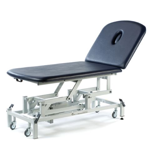 Seers - Therapy Bariatric 2 Section Couches, electric, with wheel and switch options - navy