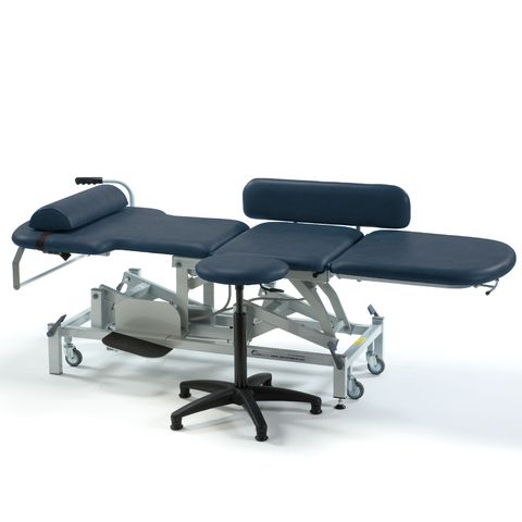 Seers - Medicare Echocardiography Electric Treatment Couch |matching stool Included | 240Kg SWL