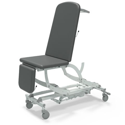 Seers - CLINNOVA Ultra 1 Electric couch, 3 section, gas assisted back and foot rest, classic base with wheel and foot switch options (265Kg SWL)