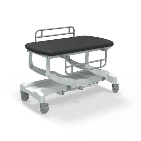Seers - CLINNOVA Mobile Hygiene Hydraulic Table Small (125cm), incl. side support rails with wheel and base options (265Kg SWL)