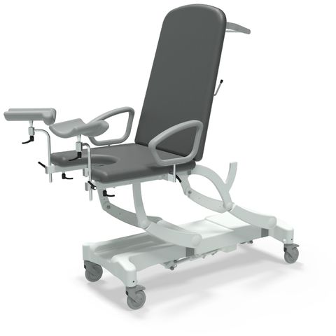 Seers - CLINNOVA Gynae 1 Electric couch, gas assisted back, hand switch, with base and wheel options (265Kg SWL)