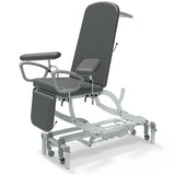 Seers - CLINNOVA Phlebotomy 1 Electric couch, gas assisted back and foot rest, classic base with wheel and foot switch options (265Kg SWL)