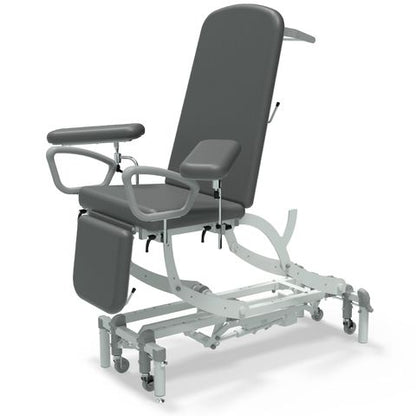 Seers - CLINNOVA Phlebotomy 1 Electric couch, gas assisted back and foot rest, classic base with wheel and foot switch options (265Kg SWL)