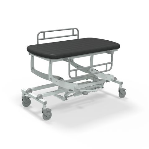 Seers - CLINNOVA Mobile Hygiene Hydraulic Table Small (125cm), incl. side support rails with wheel and base options (265Kg SWL)