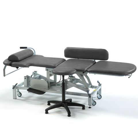 Seers - Medicare Echocardiography Electric Treatment Couch |matching stool Included | 240Kg SWL