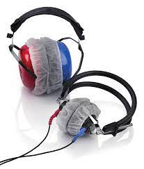 Amplivox - Hygienic earphone covers 4" (box of 100) (cotton mesh and latex free elastic)