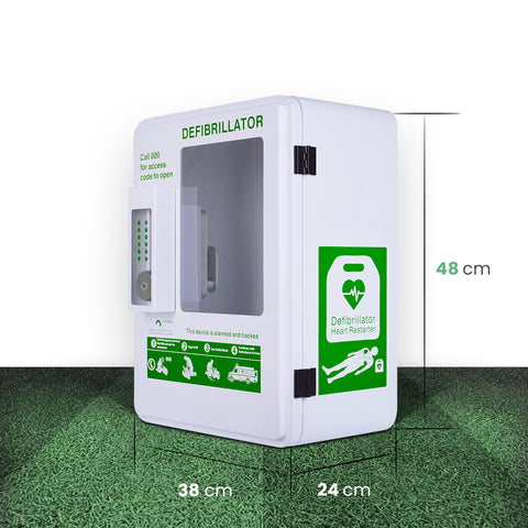 Alarmed AED cabinet outdoor waterproof defib cabinet