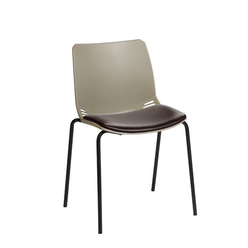 Sunflower - Neptune Visitor Chair with Black Vinyl Upholstered Seat Pad