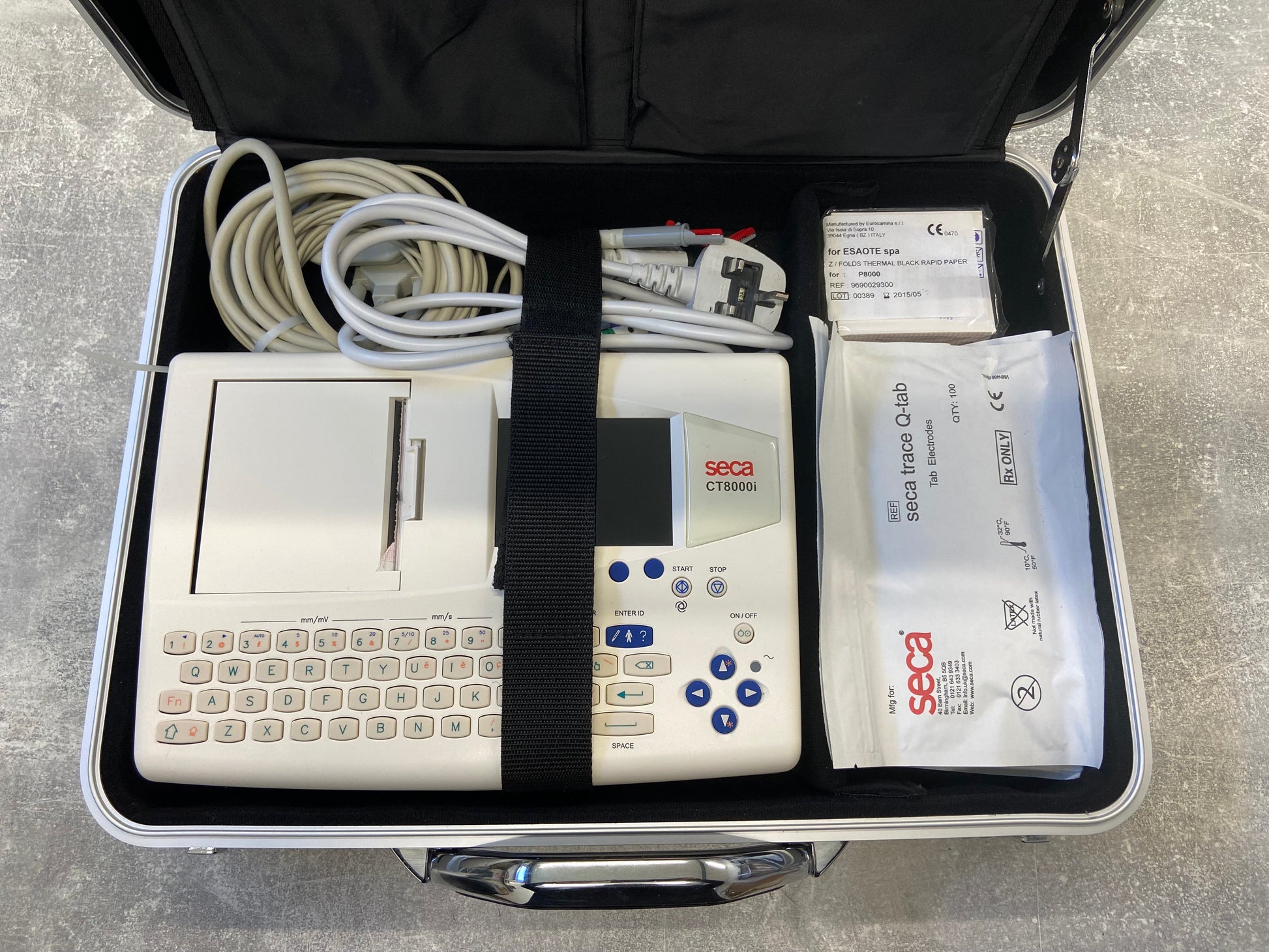 Reconditioned Seca CT8000i ECG Machine with original Seca 582 carry ca ...