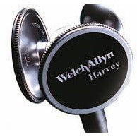Reconditioned Welch Allyn 5079-322 Harvey DLX, Triple Head Stethoscope - 28" - BLACK