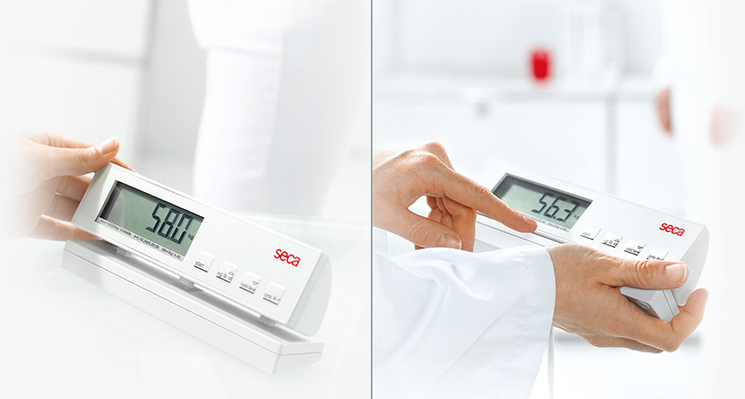 seca 869 - Electronic flat scale with cable remote display
