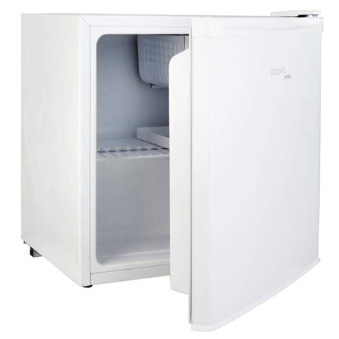 Internal view of compact medical fridge 