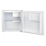 Complete internal view of compact medical fridge 