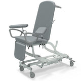 Seers - CLINNOVA Phlebotomy 1 Electric couch, gas assisted back and foot rest, classic base with wheel and foot switch options (265Kg SWL)