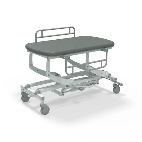 Seers - CLINNOVA Mobile Hygiene Hydraulic Table Small (125cm), incl. side support rails with wheel and base options (265Kg SWL)
