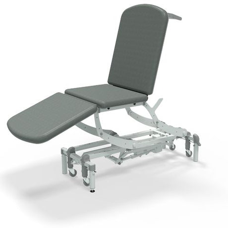Seers - CLINNOVA Clinical 3 Section electric couch with electric back and footrest and classic base - grey