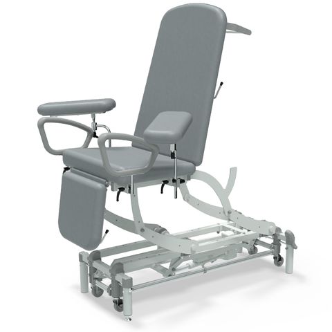 Seers - CLINNOVA Phlebotomy 1 Electric couch, gas assisted back and foot rest, classic base with wheel and foot switch options (265Kg SWL)