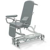 Seers - CLINNOVA Phlebotomy 1 Electric couch, gas assisted back and foot rest, classic base with wheel and foot switch options (265Kg SWL)