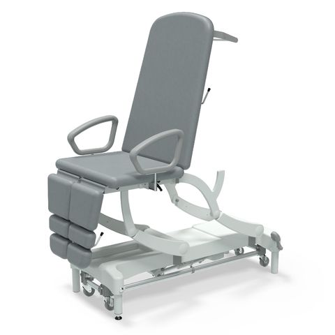 Seers - CLINNOVA Versa 1 Electric couch, 3 section, gas assisted back and foot rest, premium base with wheel and foot switch options (265Kg SWL)