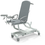 Seers - CLINNOVA Gynae 1 Electric couch, gas assisted back, hand switch, with base and wheel options (265Kg SWL)