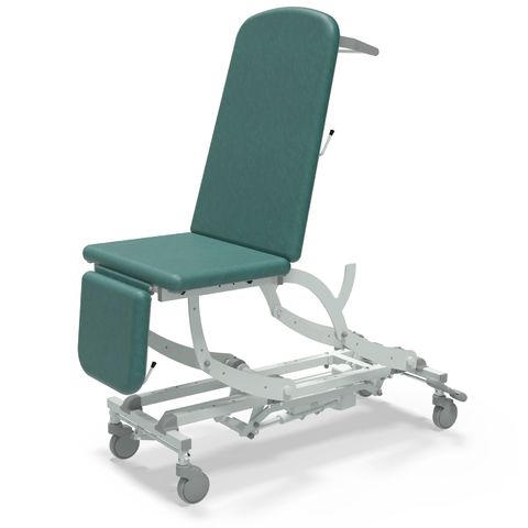 Seers - CLINNOVA Ultra 1 Electric couch, 3 section, gas assisted back and foot rest, classic base with wheel and foot switch options (265Kg SWL)