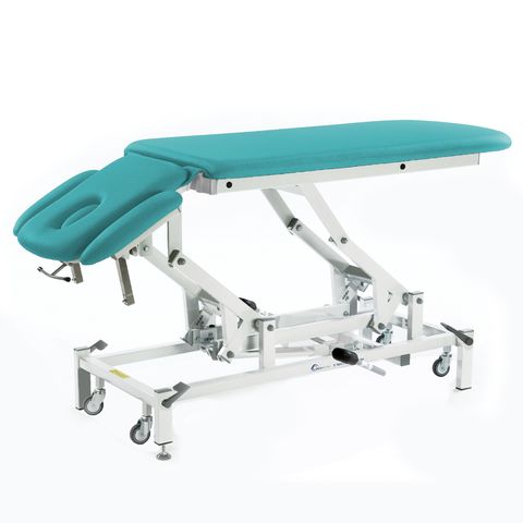 Therapy 2 Section Hydraulic Couch, with head section options (240kg SWL)