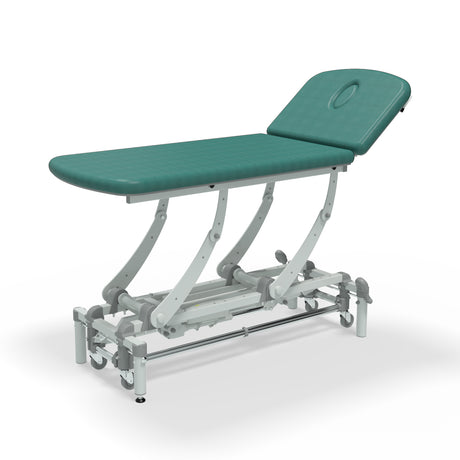 Seers - CLINNOVA Therapy 2 Section Electric Couch - aqua green