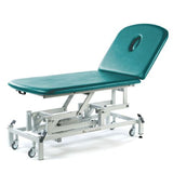 Seers - Therapy Bariatric 2 Section Couches, electric, with wheel and switch options - aqua green